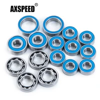 axspeed 16pcs wheel hub sealed bearing kit for axial scx10 ii ar44 110 rc crawler car truck accessories upgrade parts