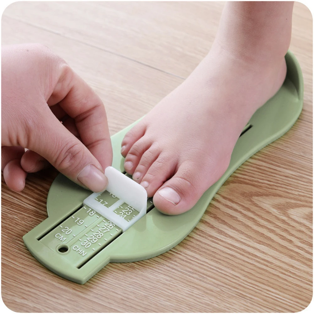 Regla de pie para beb&eacute;, dispositivo de medici&oacute;n de la longitud del pie, calculadora de Zapatos para ni&ntilde;o, accesorios para zapatos infantiles, herramientas de calibre, 3 colores-1