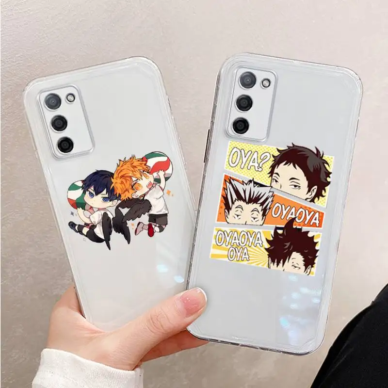 

Haikyuu Hinata attacks Anime Phone Case For Xiaomi Mi 11 Ultra Lite 10 Redmi Note 9 8 7 9a K30S K40 Pro Transparent Coque