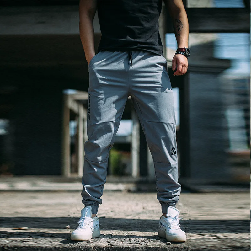 

2020 Fashion Men Plaid Sport Pants Gym Slim Fit Long Trousers Drawstring Gym Sweatpants All-Matching Slim Men's Joggers Pants