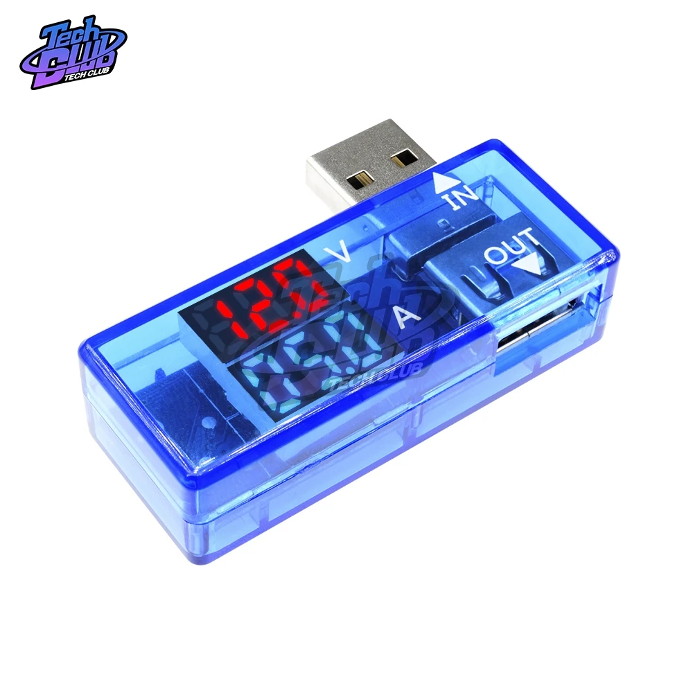 

USB Electrical Power Charging Current Voltage Tester LCD Digital Voltmeter Ammeter Monitor Doctor Voltmeter Ammeter Dual Display