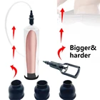 Ручной насос для пениса, вакуумный удлинитель пениса секс-игрушки для мужчин, тренажер для мужского пениса, увеличитель длины, интимный продукт