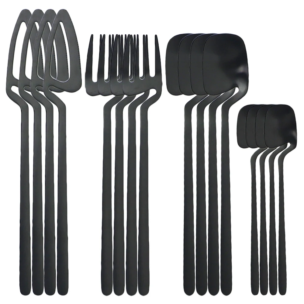 Набор столовых приборов из нержавеющей стали под золото 16 шт.|Столовые сервизы| |