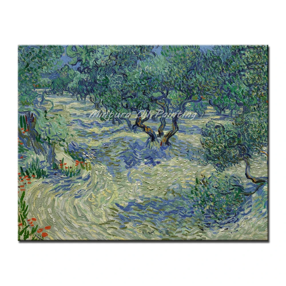 

Mintura Handpainted Reproduction Oilve Orchard Of Vincent Van Gogh Famous Oil Painting On Canvas Wall Art Picture For Home Decor