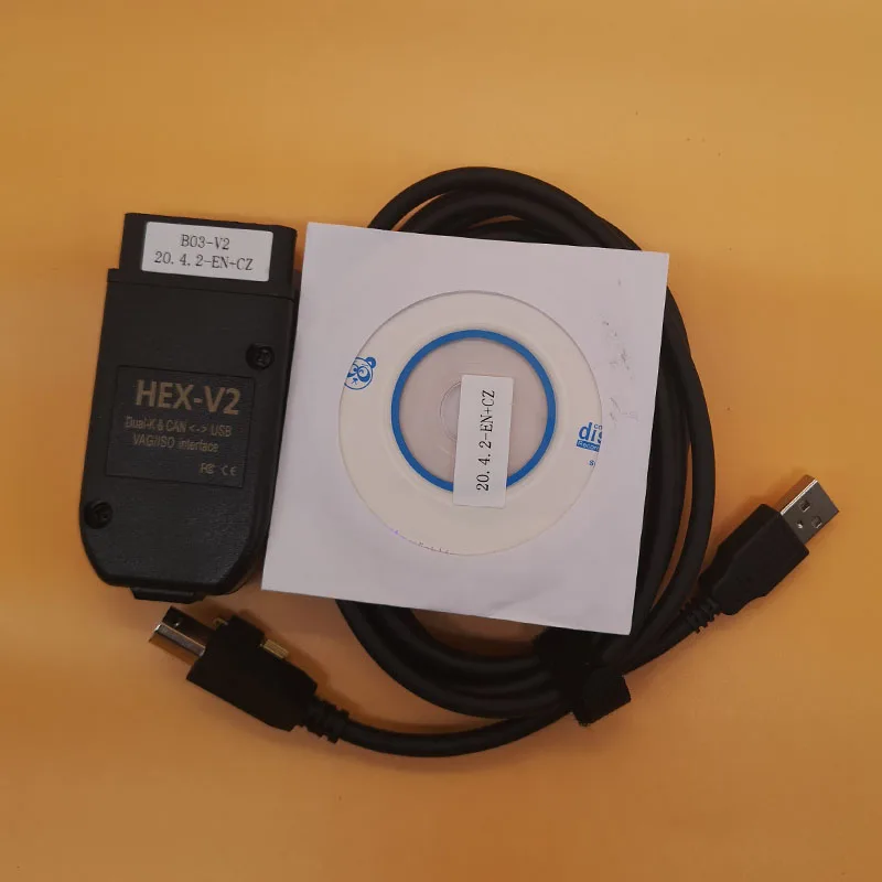 Новейшие 2020 электрические тестеры Hex V2 OBDII 16 контактный диагностический кабель Vag
