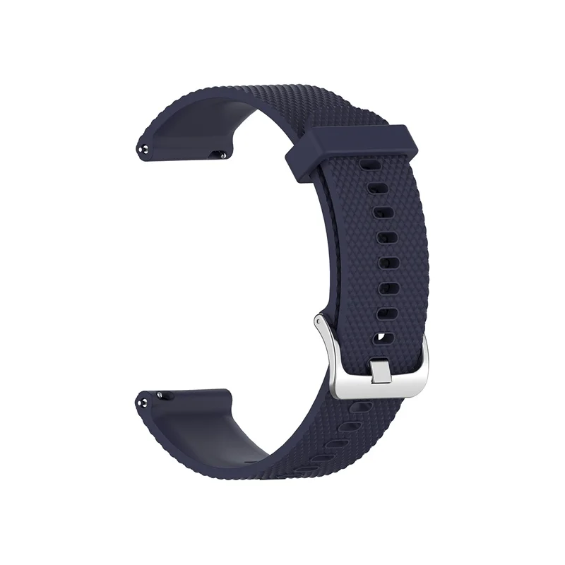 Темно-синий 22 мм спортивный силиконовый ремешок для Garmin Vivoactive 4 Смарт-часы ремешок для Vivoactive 3 сменный Браслет аксессуары - Цвет: Темно-синий