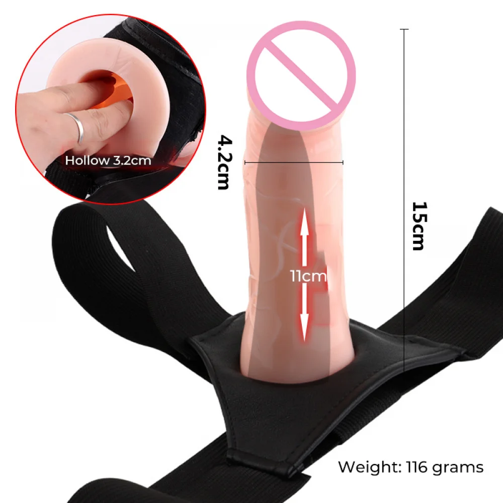 Новинка носимые расширенные фаллоимитаторы полый анальный секс мягкий