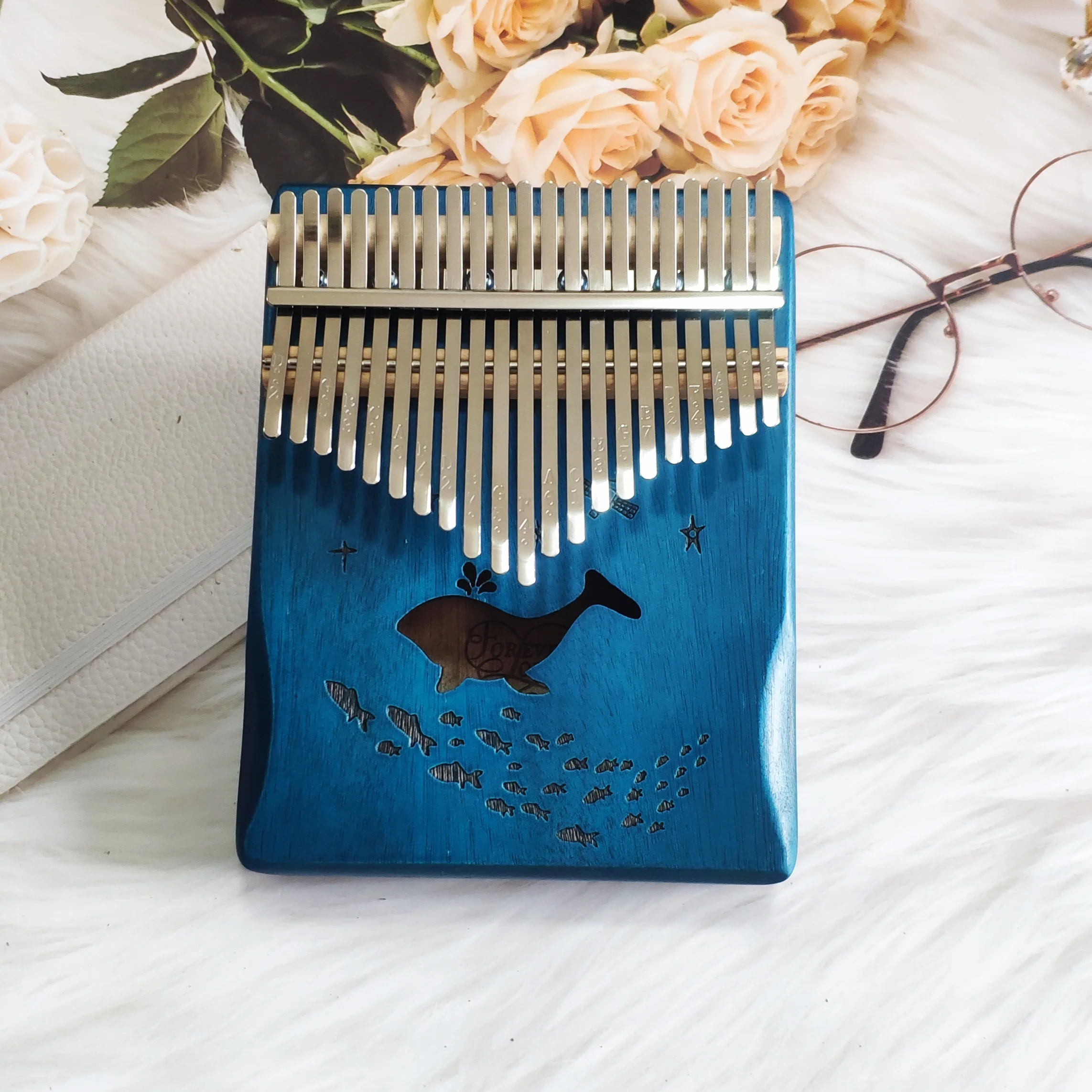21key Kalimba фортепиано высокое качество дерево акации корпус Музыкальные