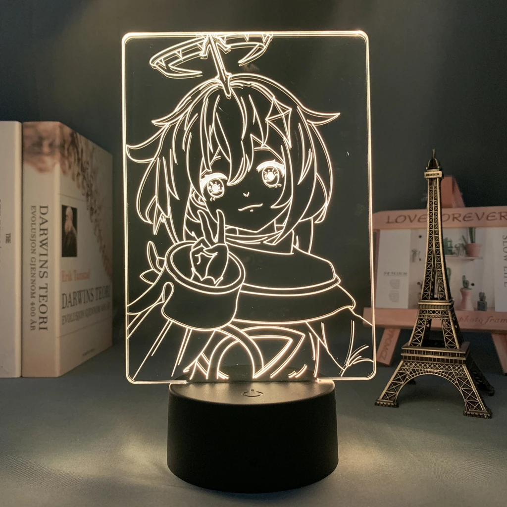 

3d Led Light Lamp Genshin Impact Paimon NPC Acrylic Led Lamp Game