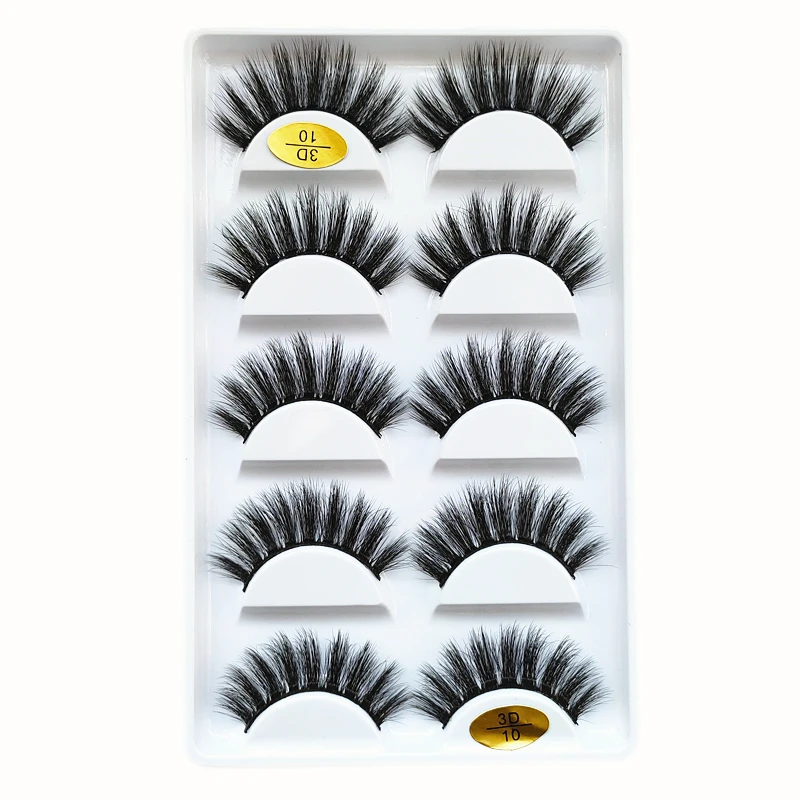 

5Pairs Fake Eyelashes Voluminous Hot Eye Lashes Party long lasting Eyelash Extension lashes Lashes