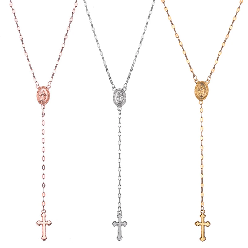 Новый Винтажный Золотой/розовое золото христианский крест Богемия религиозный