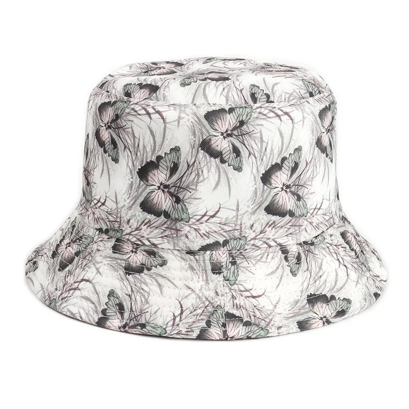 

Bow print hat of cotton for girls hats of cartoon hats fisherman's hat style