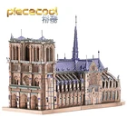 Металлический 3D-пазл Piececool Парижский Собор, Модель для сборки, лазерная вырезка, подарок для детей