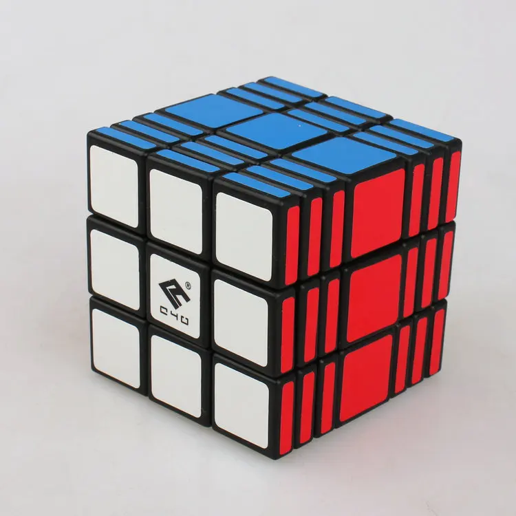 Minghaozhi 337-cubo negro C4U 3X3X7, cubo completo de tres siete con fondo blanco-1