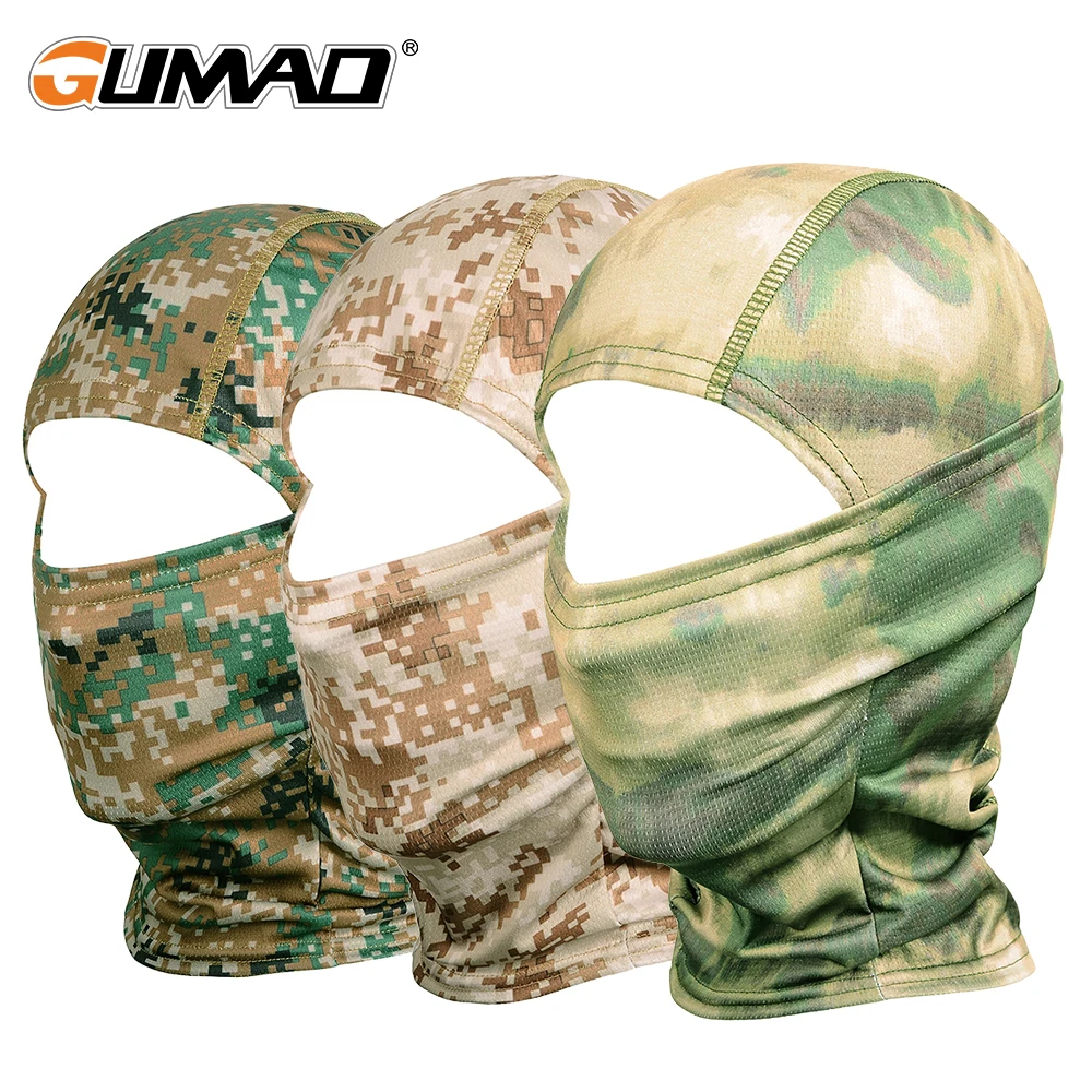 Крутая камуфляжная Балаклава крышка для головы велосипедная маска полное
