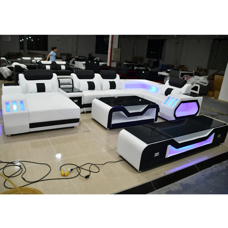 Диван в стиле ретро из натуральной кожи диван для гостиной|Наборы гостиной| |