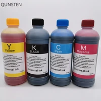 500ml universal bk c m y refill dye based ink large capacity use for epson canon hp brother lexmark samsung dell inkjet printer