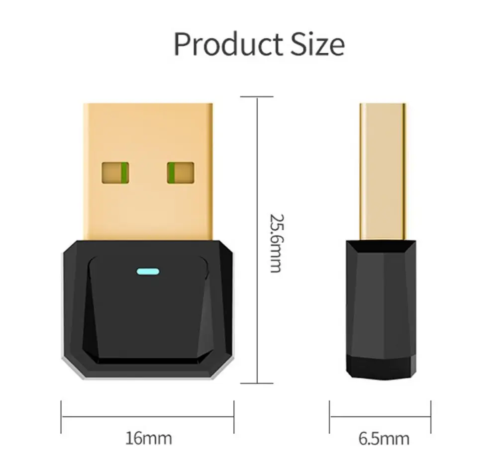 USB Bluetooth 5.0 Adapter Receiver Transfer Wireless For Laptop PC Mouse Keyboard Speaker | Электроника