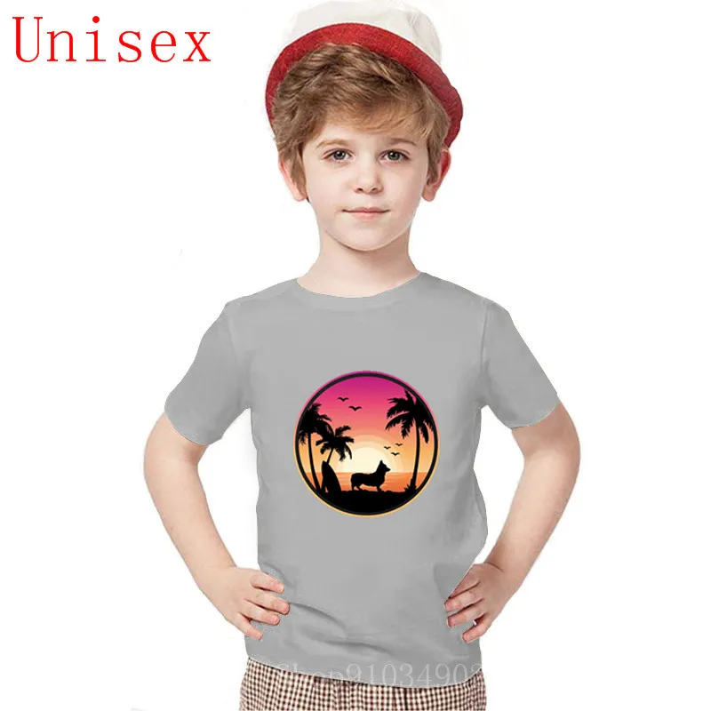 2020 new romper High Quality Corgi-at Beach Harajuku cool Casual funny Unisex Boys Clothes cute kids clothes girls boy | Детская одежда