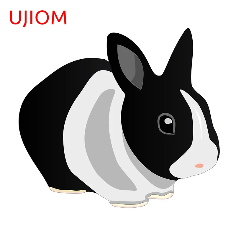 Милые наклейки в виде кролика UJIOM, наклейки на пол, наклейки для детской комнаты, наклейки на стену из ПВХ, домашний декор, художественные наклейки