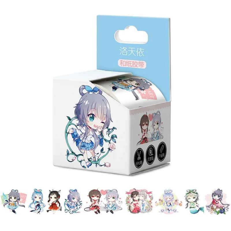 

10 boxes/lot Anime Luo Tianyi Tape TOY VOCALOID Washi Tape Paper Hand account sticker 40mm x 5m