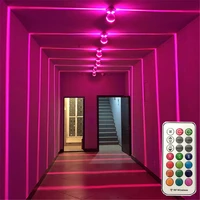 beiaidi 360 degree indoor ceilling wall lamp corridor aisle door frame beam spot light rgb sill window led wall lamp with remote