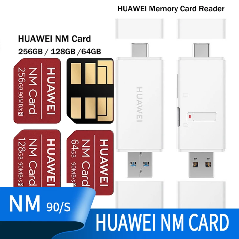 

NM Card Nano Mamory Card For Huawei NM Card 256GB/128GB/64GB 90MB/s Nano Apply For Huawei P30/Pro Mate20/X/Pro USB3.1 Gen 1