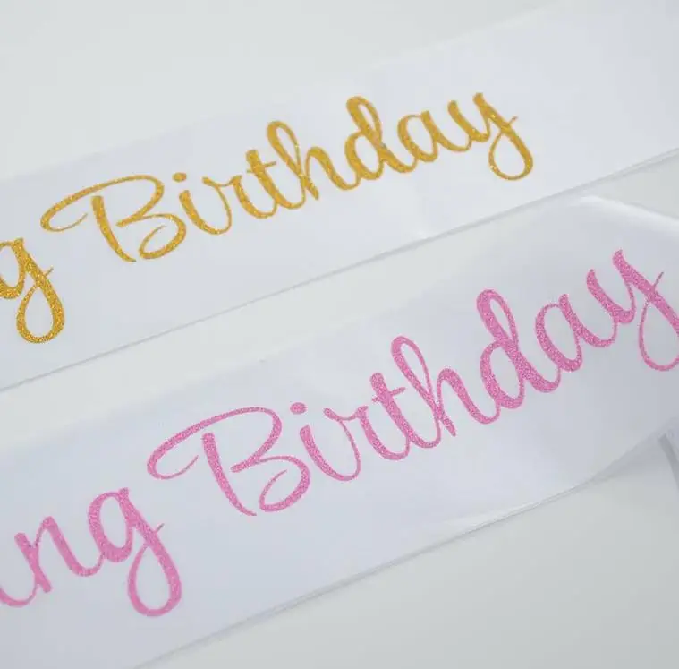 1 шт. горячая Распродажа С Днем Рождения Декор поставки его моя лента для дня