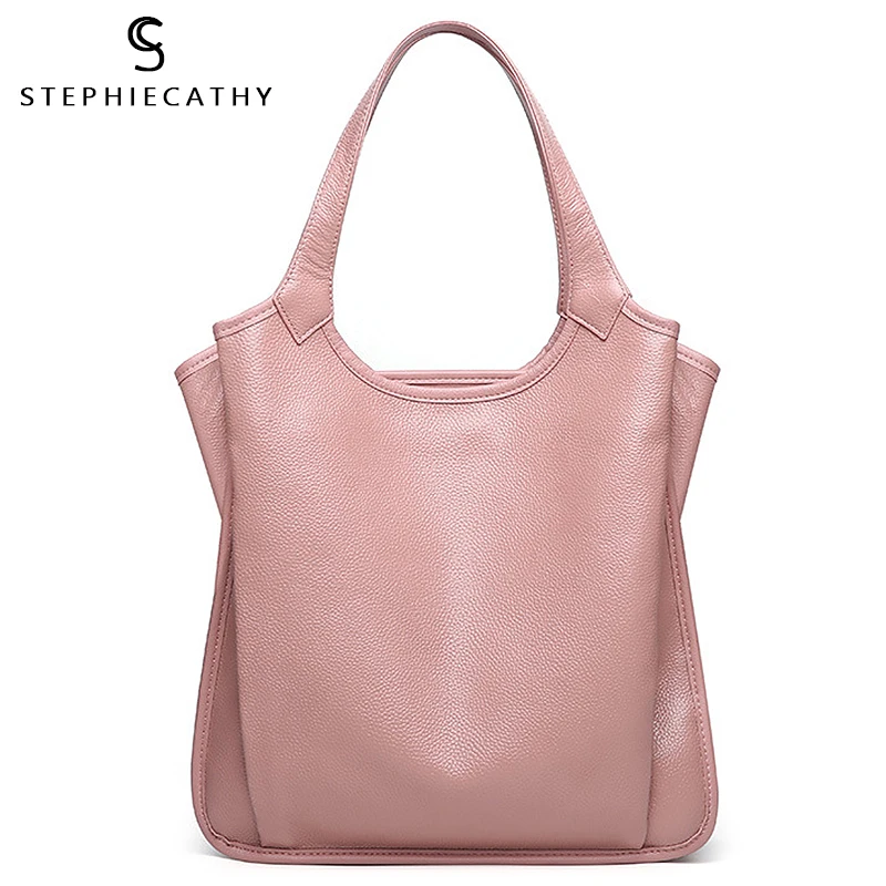 SC женская новая модная кожаная сумка Хобо большая на плечо натуральная кожа