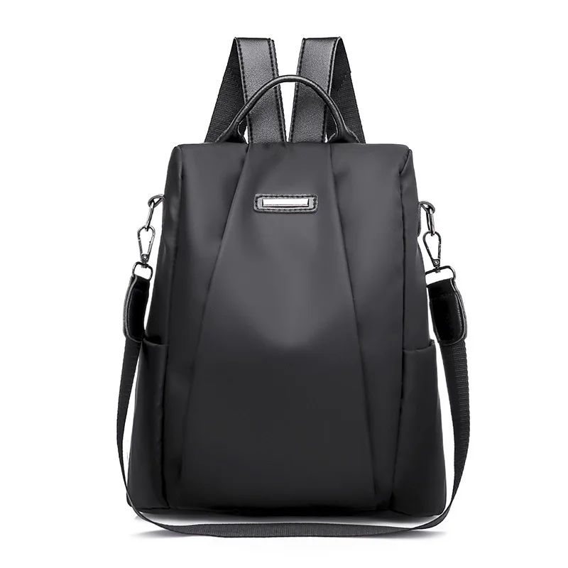 

Solid Color PU Leather Backpack School Travel Bags for Women 2021 Simple Fashion Daily Bag Lady Small Shoulder Crossbody Bags