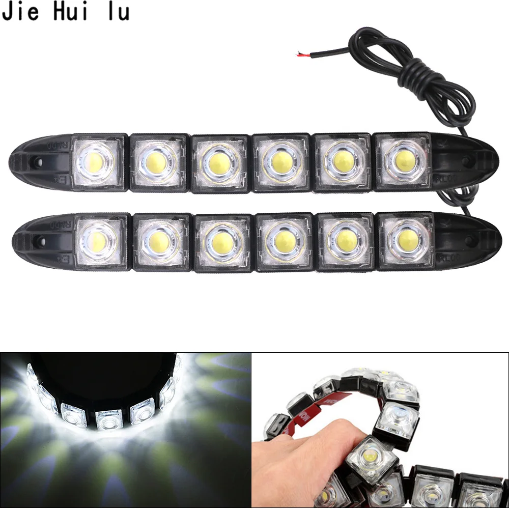 2 шт./лот дневные ходовые огни светодиодные лампы авто DRL Дневной свет