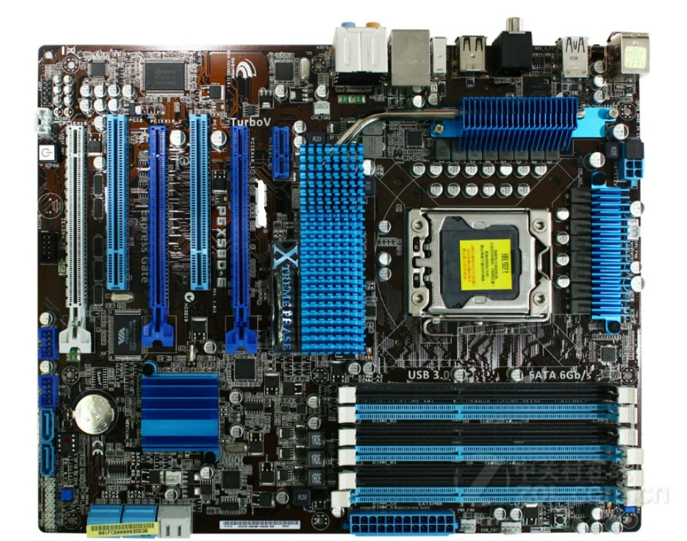 

Оригинальная материнская плата для P6X58D-E DDR3 LGA 1366 24 ГБ USB2.0 USB3.0 для I7 CPU X58 Материнская плата для настольного компьютера