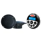 Водонепроницаемый морской стереоприемник Bluetooth, радиоприемник для лодки, аудио, FM, AM, MP3-плеер + 4-дюймовые Морские Динамики для RV, UTV, яхты, мотоцикла