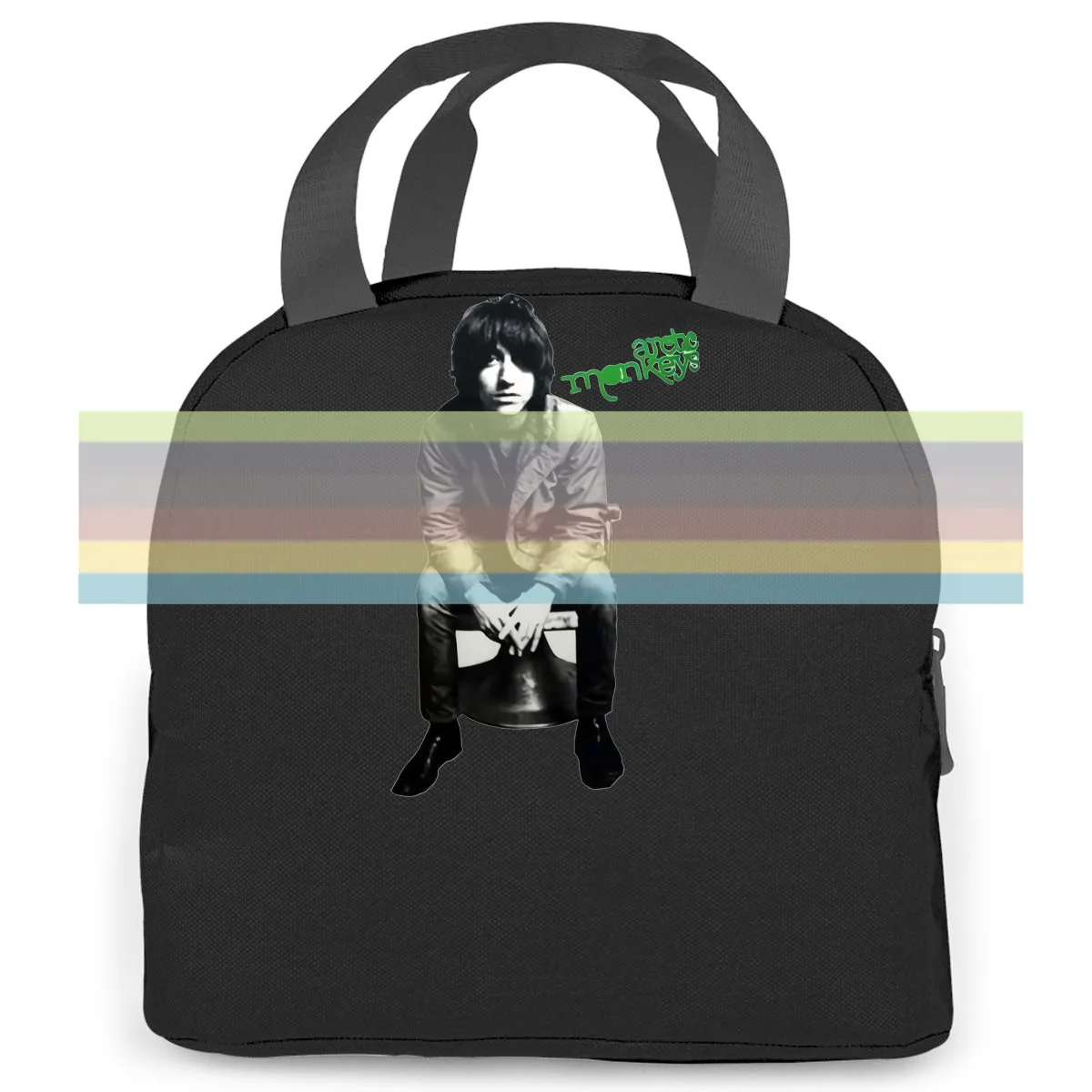 

Alex Turner Arctic Monkeys Indie UK Post Punk Garage Rock Music Band Print women men Portable insulated lunch bag adult