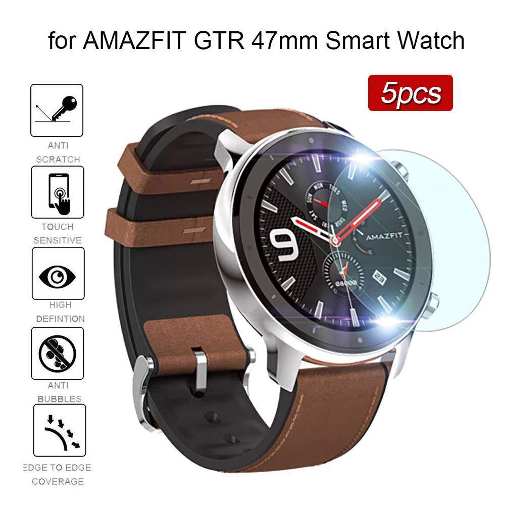 Взрывозащищенная пленка для смарт часов AMAZFIT GTR 47 мм 5 шт. защита экрана pantalla без