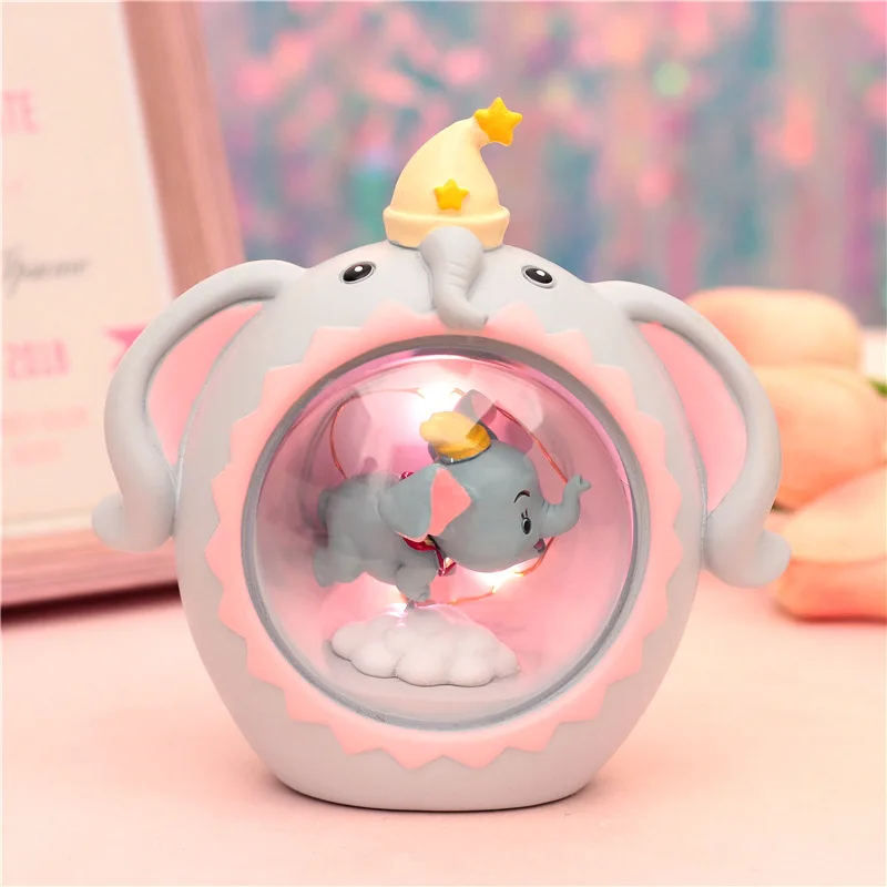Dumbo ночник смолы фигурки#2351 украшения дома игрушки коллекционная игрушка подарок на день рождения детей