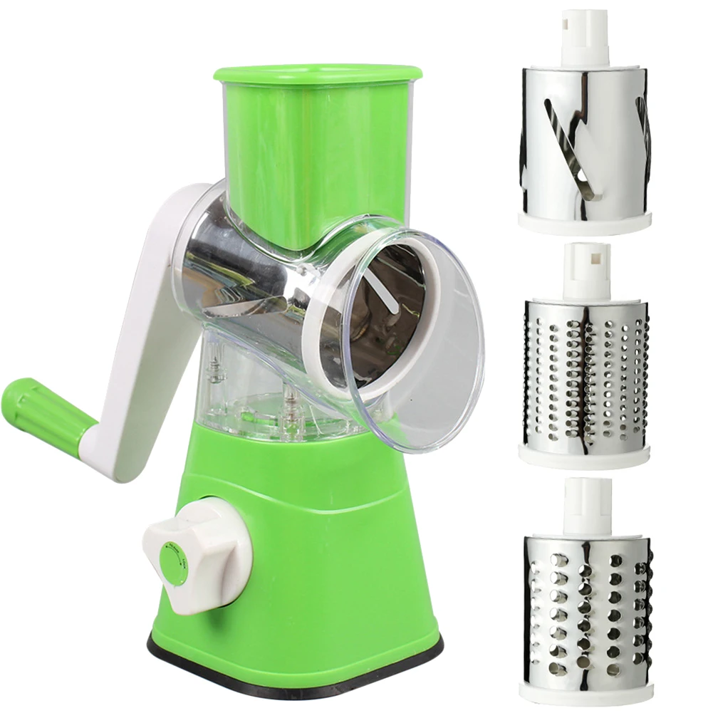 vegetable slicer tiling table drum grater colors green red and turquoise blue slicer potato wavy shredder kitchen gadgets tools free global shipping