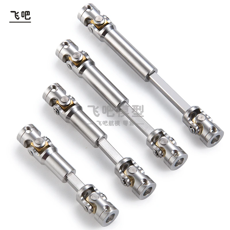 Tamiya-eje de transmisi&oacute;n Universal CVD para Tractor, eje de transmisi&oacute;n de acero inoxidable, 45-1/14-50/47-67mm, para actualizaci&oacute;n de cami&oacute;n RC, 57/55, 1 ud.-0
