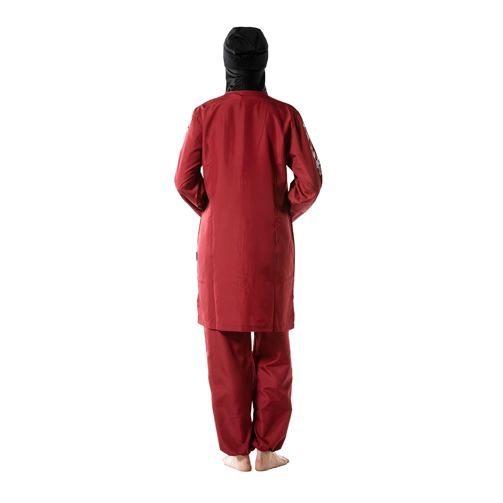 YONGSEN мусульманская одежда для плавания из трех частей хиджаб Буркини с шляпой