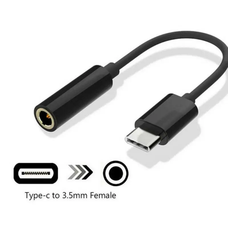 Кабель адаптер для наушников Type C 3 5 мм USB 1 штекер AUX аудио разъем Macbook Huawei P20 MATE