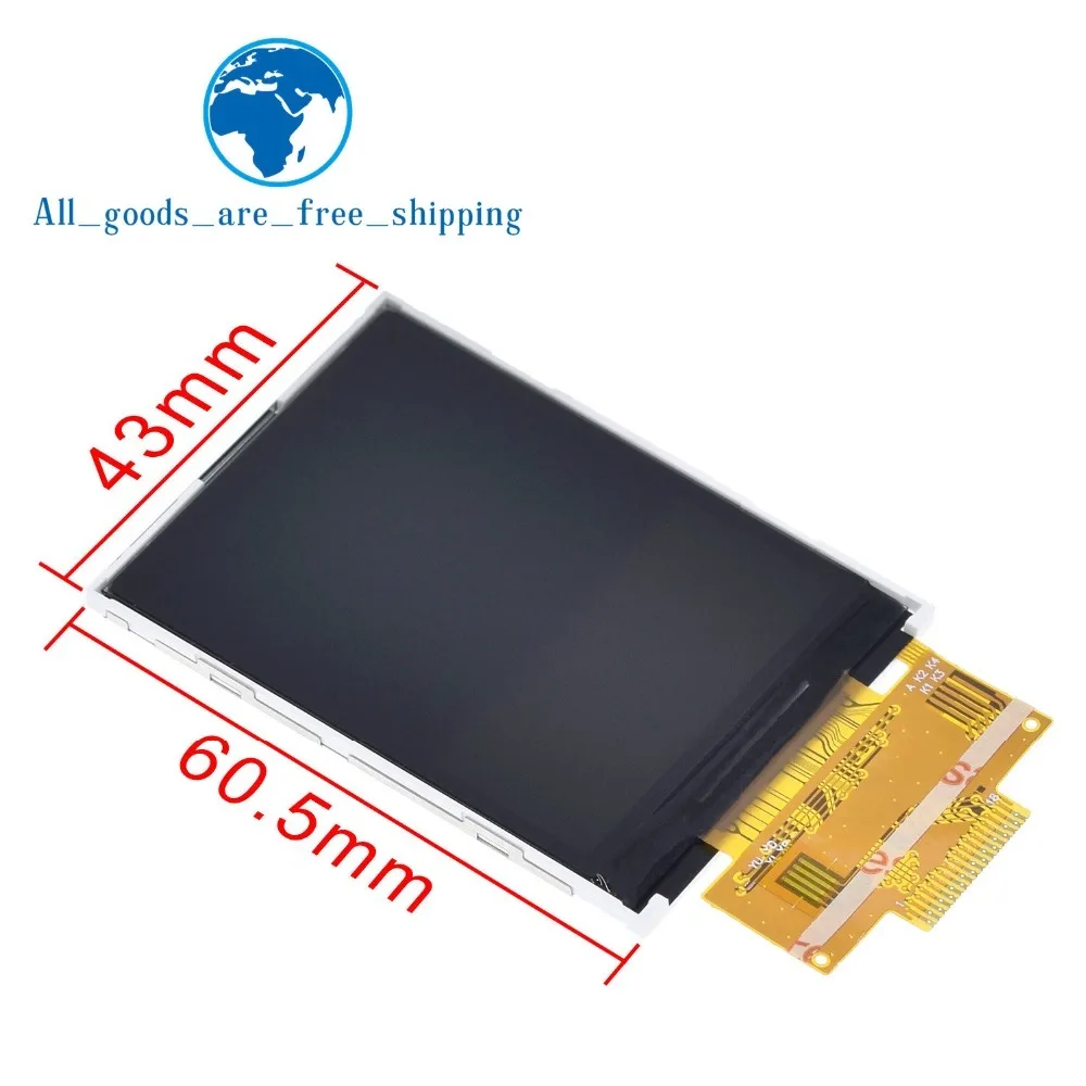 2," 2,4 дюйма 240x320 SPI TFT lcd модуль последовательного порта 5 В/3,3 В PCB адаптер Micro SD карта ILI9341 ЖК-дисплей белый светодиодный для arduino