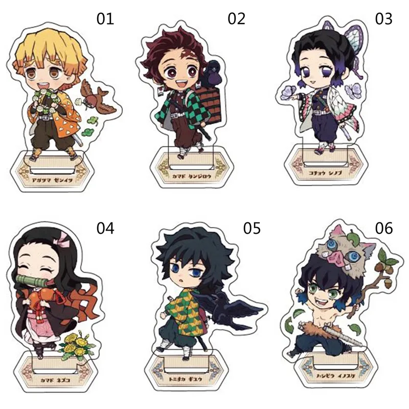 Мультфильм Аниме демон Slayer: Kimetsu No Yaiba акриловая модель на подставке Nezuko Zenitsu