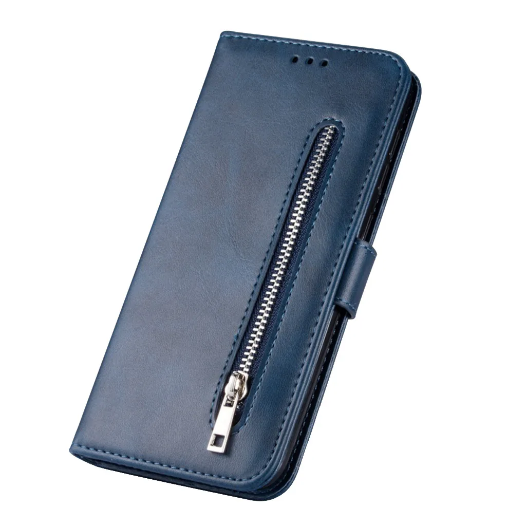 Чехол для телефона на молнии кожаный бумажник с отделениями карт флип-Чехол Iphone