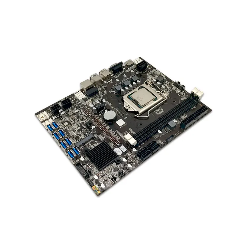 New TF B75-USB Mining Motherboard LGA115 DDR4 Support CPU+SATA DVI for Miner Dropship BTC Machine Bitcoin |