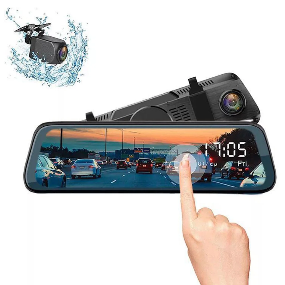 Автомобильная камера Full HD 1080P Автомобильное зеркало заднего вида 10 дюймов