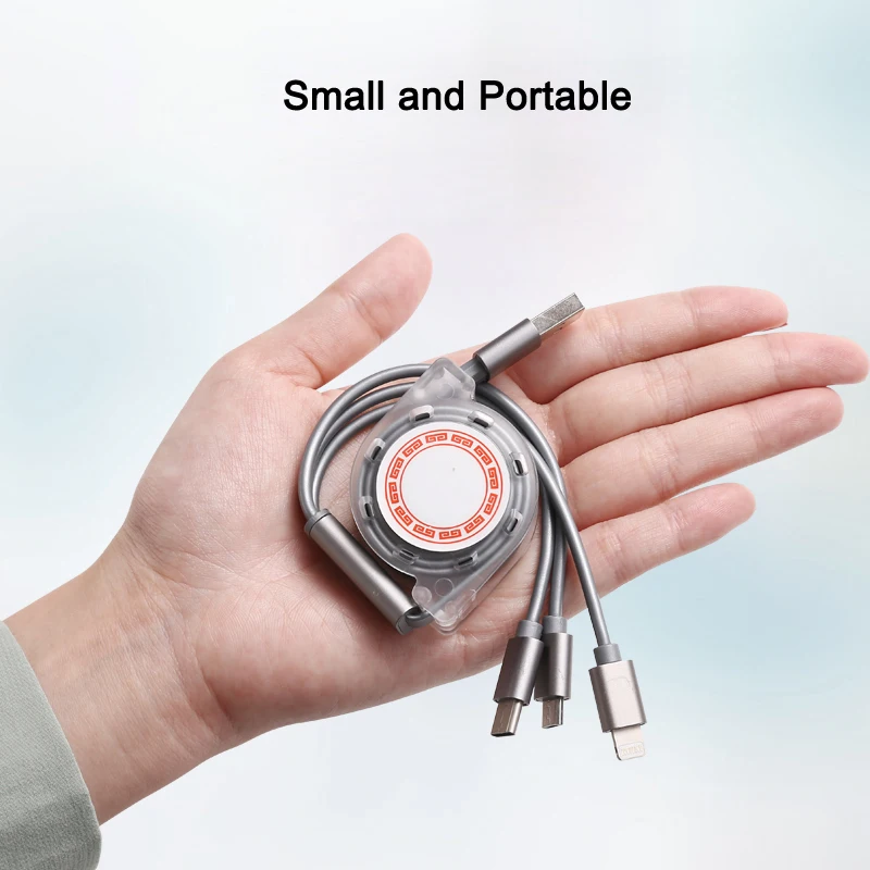 3 в 1 кабель для быстрой зарядки Type C 8Pin Micro USB передачи данных iphone 11 Pro X Xr 8 7 6 6S Plus Sumsung