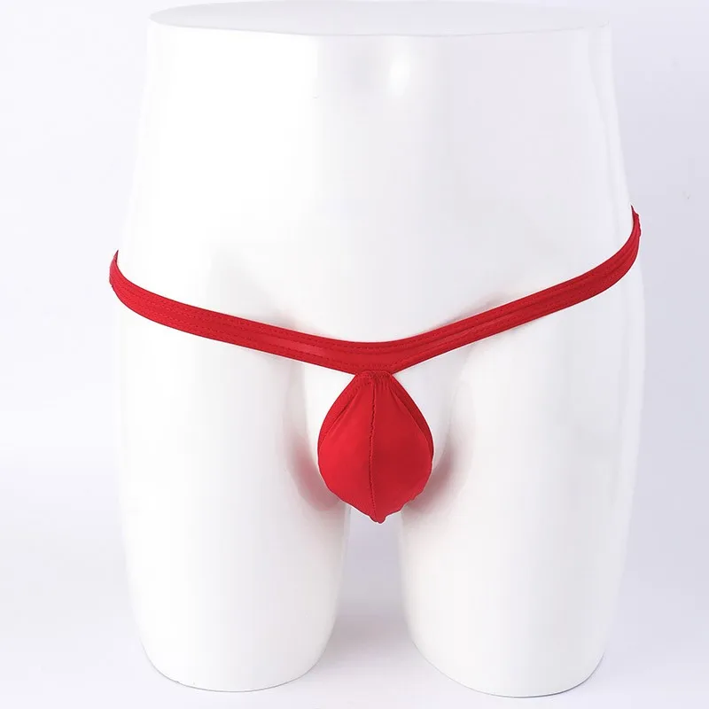

Tiny Pouch G-string Thongs Mans Erotic Lingerie Sexy Breathable Pouch Underwear male Low Rise Briefs Sexy Mans Underpant