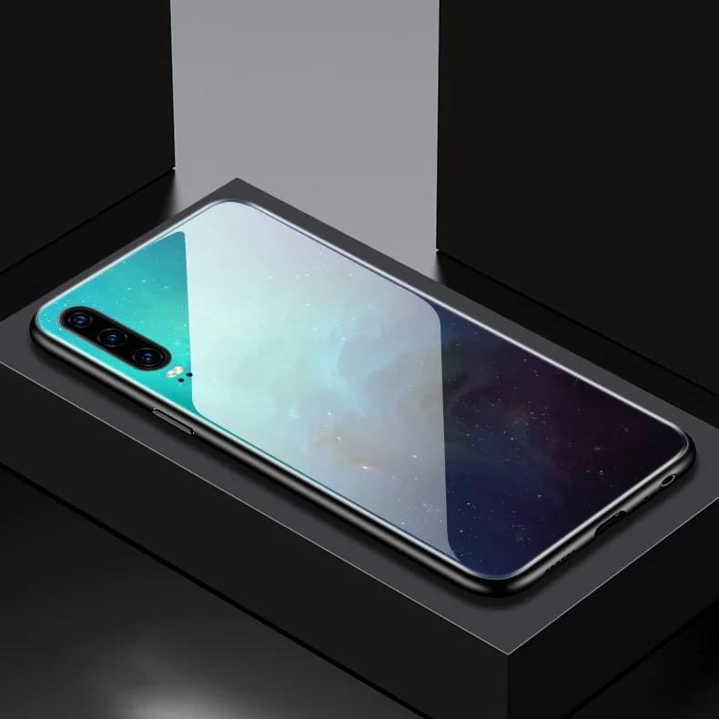 GKK чехол из закаленного стекла для huawei P30 Pro Lite, защитный противоударный мягкий край, Рисунок высокой четкости, чехол для huawei P30 Pro