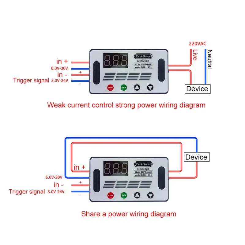 

DC 12V Timer Delay Relay Switch Digital Data Save Delay Controller