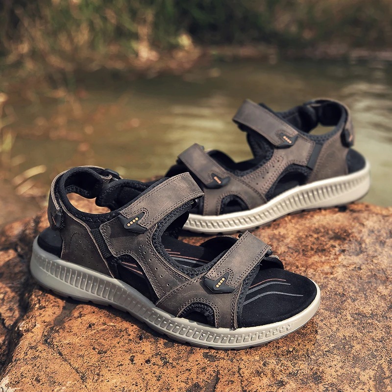 Лидер продаж сандалии новая модная летняя обувь мужская повседневная пляжная